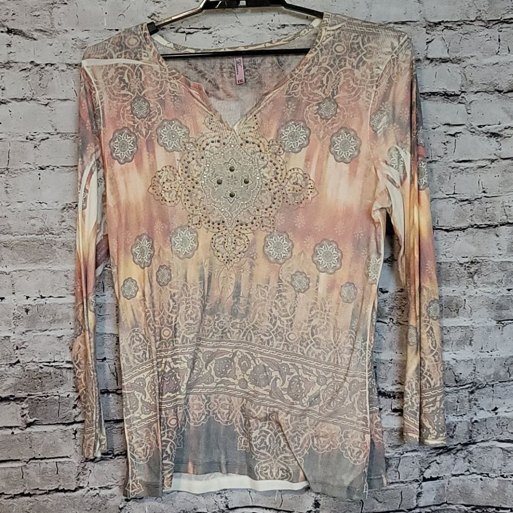 Kiara women's shirt Size XXL Orange